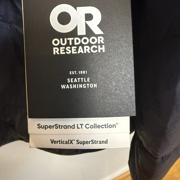 OR Outdoor Research VerticalX Superstrand Quilted Hoodie Navy 2X Women's Jacket - Picture 3 of 8